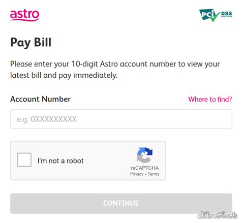 astro payment portal